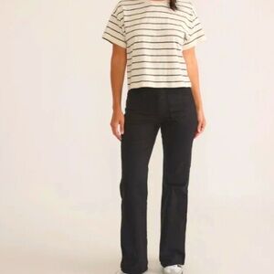 NWOT Marine Layer Black Bridget Flare Pants — Size 8